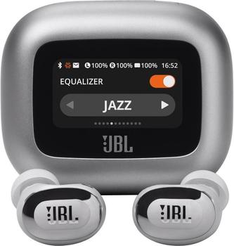 JBL LIVE Buds 3 trådløse ørepropper,  In-Ear (Sølv) Bluetooth,  Støykansellering (ANC), trådløs lading, vanntett IP55, HI-Res Audio (JBLLIVEBUDS3SIL)