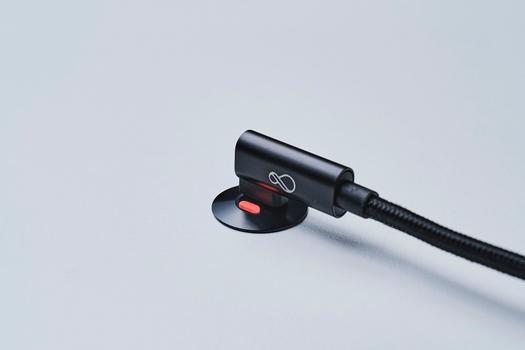 OCHNO Socket with RGB Button | USB-C outlet w. locking screw 1m cable | Bord, infÃ¤lld plant | Svart (O-SWO-100-S-1)