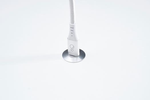 OCHNO USB-C Cable | Straight | DP 1.4 Video Alt Mode | Male/Male | USB-C - USB-C | 3.2 Gen 2 | Braided | 0.7m | White (O-USBG2-70-1)