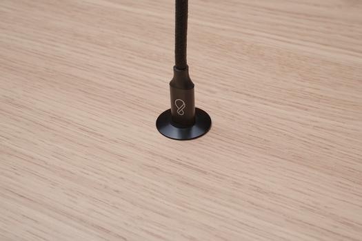 OCHNO Socket | with locking screw | Table, flush installed | Black (O-DO-100-S-2)