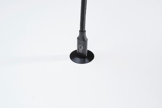 OCHNO Socket | with locking screw | Table, flush installed | Black (O-DO-100-S-2)