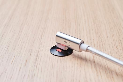 OCHNO Socket with RGB Button | USB-C outlet w. locking screw 1m cable | Bord, infÃ¤lld plant | Svart (O-SWO-100-S-1)