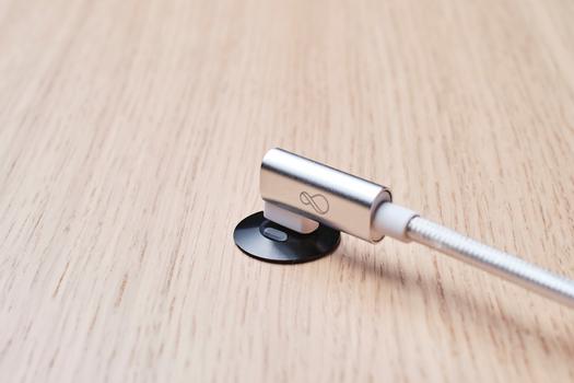 OCHNO Socket with RGB Button | USB-C outlet w. locking screw 1m cable | Bord, infÃ¤lld plant | Svart (O-SWO-100-S-1)