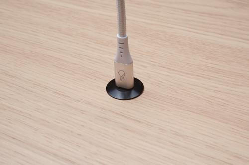OCHNO Socket | with locking screw | Bord, infÃ¤lld plant | Svart (O-DO-100-S-2)