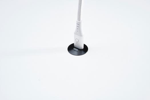 OCHNO Socket with RGB Button | USB-C outlet w. locking screw 1m cable | Bord, infÃ¤lld plant | Svart (O-SWO-100-S-1)