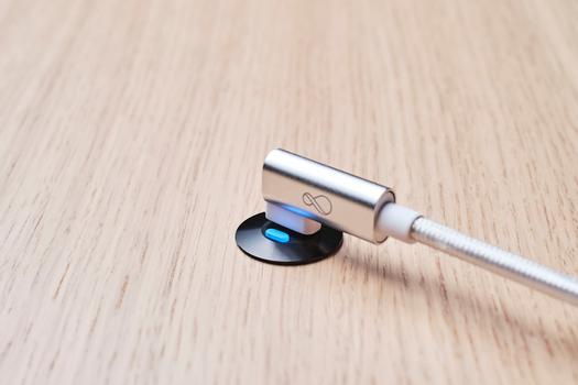 OCHNO Socket with RGB Button | USB-C outlet w. locking screw 1m cable | Bord, infÃ¤lld plant | Svart (O-SWO-100-S-1)