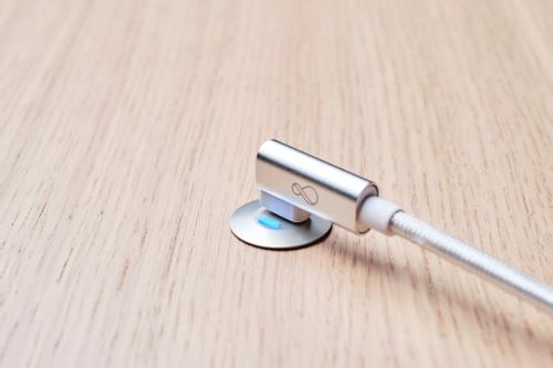 OCHNO Socket with RGB Button | USB-C outlet w. locking screw 1m cable | Bord, infÃ¤lld plant | Aluminium (O-SWO-100-1)