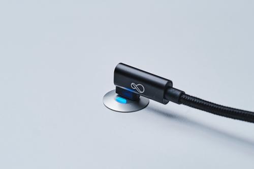 OCHNO Socket with RGB Button | USB-C outlet w. locking screw 1m cable | Bord, infÃ¤lld plant | Aluminium (O-SWO-100-1)