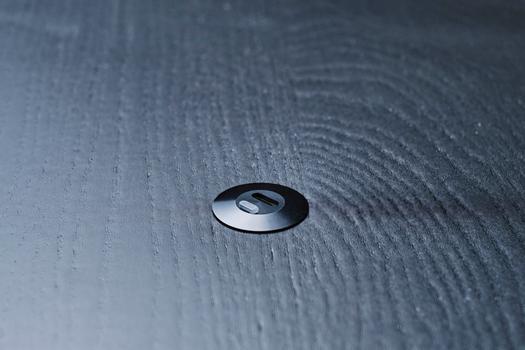 OCHNO Socket with RGB Button | USB-C outlet w. locking screw 1m cable | Bord, infÃ¤lld plant | Svart (O-SWO-100-S-1)