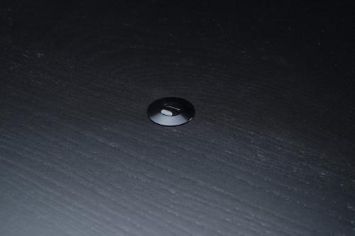 OCHNO Socket with RGB Button | USB-C outlet w. locking screw 1m cable | Table, flush installed | Black (O-SWO-100-S-1)