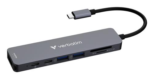 VERBATIM USB-C Essentials Multi- Port Hub 7 Port            32158 (32158)