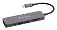 VERBATIM USB-C Essentials Multi- Port Hub 6 Port/card read. 32156
