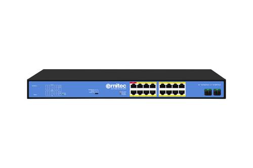 ERNITEC Unmanaged Intelligent 16 PoE (ELECTRA-U16-1GB-285W)