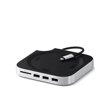 SATECHI Mac Mini M4 Stand & Hub with SSD Enclosure (ST-GNMMES)