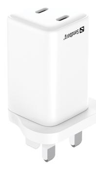 SANDBERG AC Charger Dual USB-C PD65W UK (441-62)