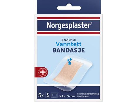 Norgesplaster Bandasje Scankvikk vanntett 5, 4x7, 6cm(5) (510001017)