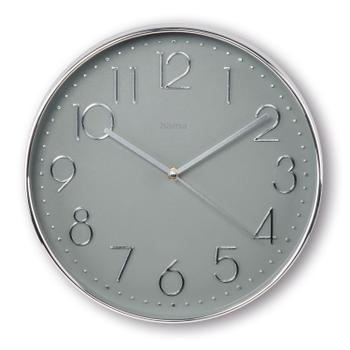 HAMA Corsica Wall Clock 30 cm Silver (00185874)