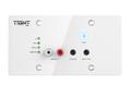 Tight AV 4x2 Wall Plate Dante Interface with Bluetooth, White