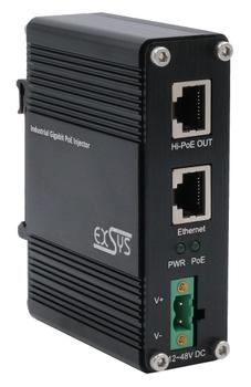 EXSYS Poe++ Gigabit Injector 60W, (EX-60310)