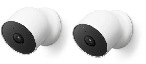 GOOGLE Nest Cam 2-pack Vit (GA01894-NO)
