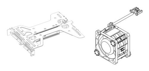 DELL Riser 1 with Fan with 1 x16 and 1 x8 Slots PowerEdge R260 Customer Kit (330-BCYP)