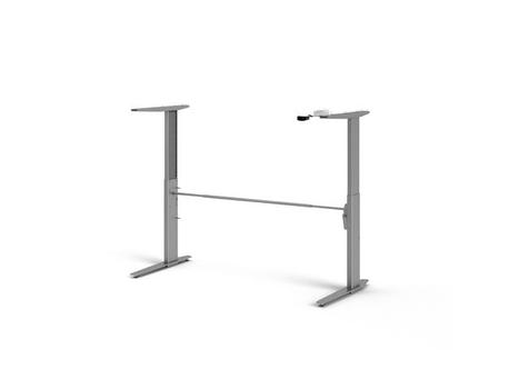 TVILUM Skrivebordsben PRIMA hev/senk sølvgrå (80448-03)