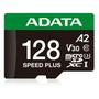 A-DATA SPEED PLUS - flash memory card - 128 GB - SDXC UHS-I (UD128GUI3V30A2SP-RA1)