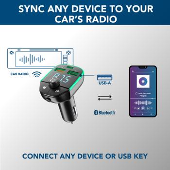 CELLULAR LINE Bluetooth® FM transmitter for car radios (BTCARFMTRANSK)