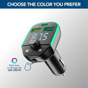 CELLULAR LINE Bluetooth® FM transmitter for car radios (BTCARFMTRANSK)