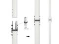 MULTIBRACKETS M Floor to Ceiling Mount Pro MBFC1UX1 1000 White (7350022738027)