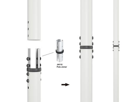 MULTIBRACKETS M Floor to Ceiling Mount Pro MBFC1UX1 1000 White (7350022738027)