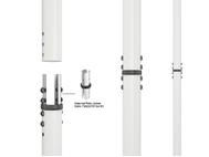 MULTIBRACKETS M Floor to Ceiling Mount Pro MBFC1UX1 1000 White (7350022738027)
