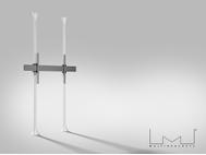 MULTIBRACKETS M Floor to Ceiling Mount Pro MBFC1UX1 1000 White (7350022738027)