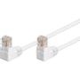 GOOBAY U/UTP PatchCord Cat5e. 2xAngled. White 0.5m