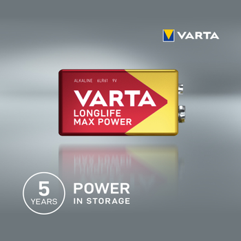 VARTA Longlife Max Power 9V 1-pack VLK (4722614401)