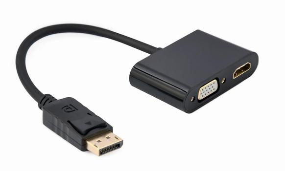 GEMBIRD Displayport Cable 0.1 M Black (A-DPM-HDMIFVGAF-01)