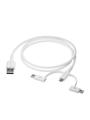 DBRAMANTE1928 RE-CHARGE 3IN1 CABLE USB A TO USB A  C + MICRO -W CABL