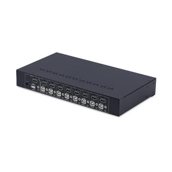 STARTECH 8-Port HDMI KVM Switch w/1U Rack Mount Kit 4K 60Hz HDMI 2.0 Push-Button/ Hotkey Switching TAA Compliant (R8AH202-KVM-SWITCH)