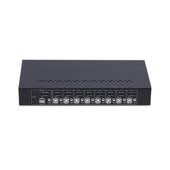 STARTECH 8-Port DisplayPort KVM Switch w/1U Rack Mount Kit 4K 60Hz DP 1.2 Push-Button/ Hotkey Switching TAA Compliant (R8AD122-KVM-SWITCH)