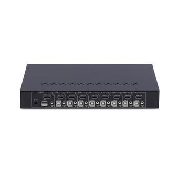 STARTECH 8-Port HDMI KVM Switch w/1U Rack Mount Kit 4K 60Hz HDMI 2.0 Push-Button/ Hotkey Switching TAA Compliant (R8AH202-KVM-SWITCH)