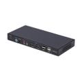 STARTECH 2-Port Dual-Monitor DisplayPort KVM Switch with Dual View Video Matrix 4K 60Hz 4x USB Hub Ports TAA Compliant