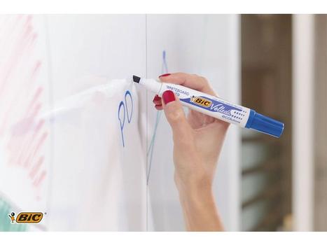 BIC Velleda 1751 Whiteboard Marker Chisel Tip 3.7-5.5mm Line Assorted Colours (Pack 4) - 904950 (904950)