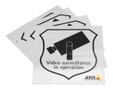 AXIS SURVEILLANCE STICKER ENG 10PCS