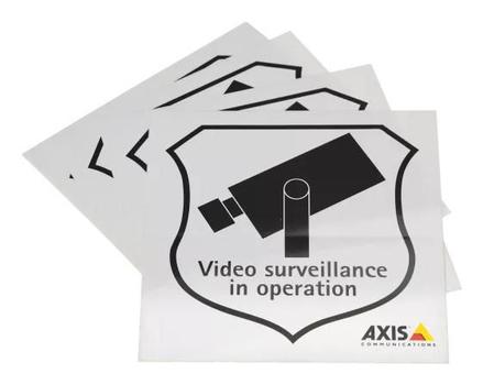 AXIS SURVEILLANCE STICKER ENG 10PCS (5502-811)