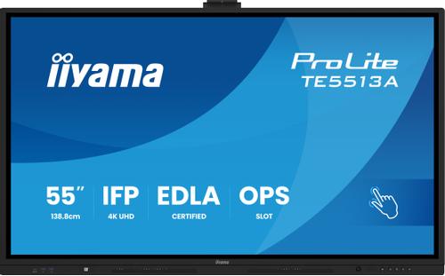 IIYAMA 55" UHD  IR 40P Touch AG with  (TE5513A-B2AG)
