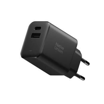 NATIVE UNION Fast Gan Charger 45W Black  (FAST-PD45AC-BLK-EU)