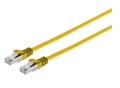 MICROCONNECT U/UTP CAT6A 3M Yellow Flat