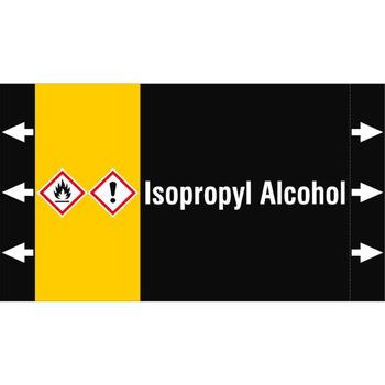 BRADY ISO 20560 Pipe Markers - (ISO20560PM-220X125-ISOPROPYL ALCOHOL)