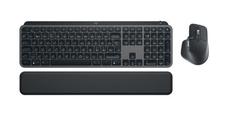 Logitech MX Keys S Combo - tastatur- og mussett - Nordisk (dansk/ finsk/ norsk/ svensk) - grafitt - med Palm Rest (920-011612)
