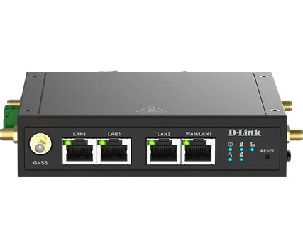 D-LINK 4G M2M Router, 4x Fast Ethernet, Wi-Fi N300 (DWM-530-T)